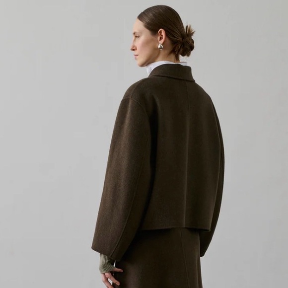 Soeur Dark Brown Women's Pea Coat - Picture 4 of 5